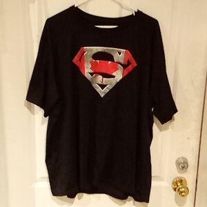 Under Armour Black Super Man Canada Flag T-shirt Men's Size XXL